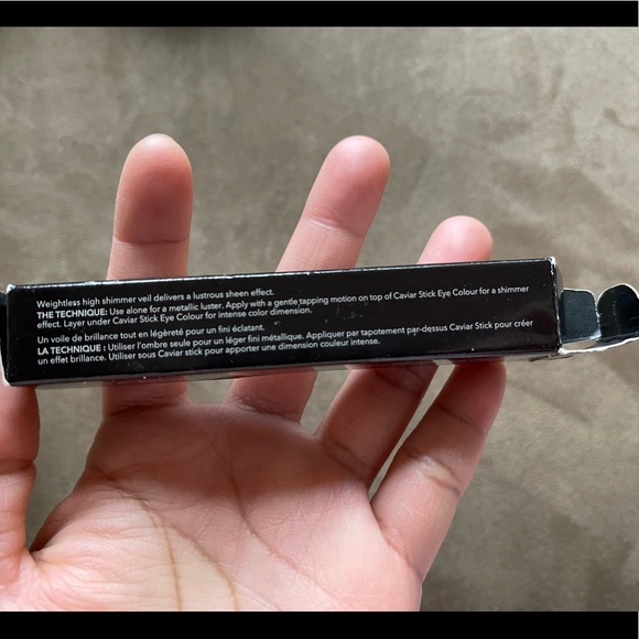 Laura Mercier Caviar Chrome Veil Liquid Eyeshadow Color Crystal Rose - Picture 13 of 13